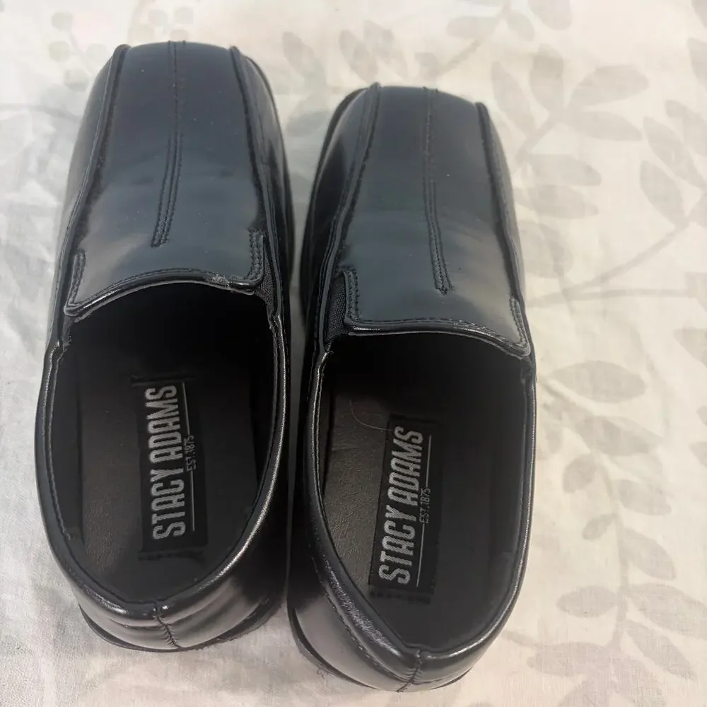Boys Black Uniform Dress Shoes School Church Excellent Size 12M